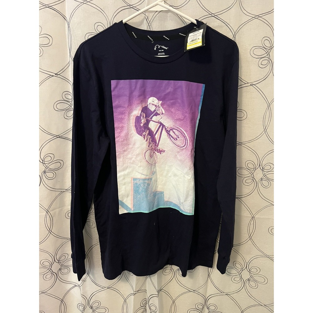 Boys Graphics T Shirt Live To Ride-art Class - Size XXL (18)‎
